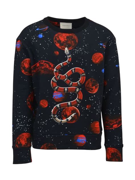 gucci loved pullover|Gucci space snake jumper.